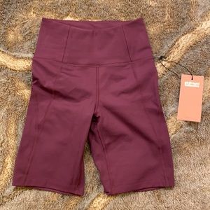 Girlfriend Collective Bike Shorts Plum XS